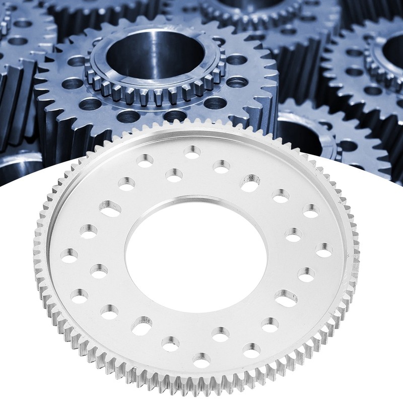 90 Tooth Cylindrical Aluminum Gear StraightTooth Deceleration Overspeed Parts 32mm