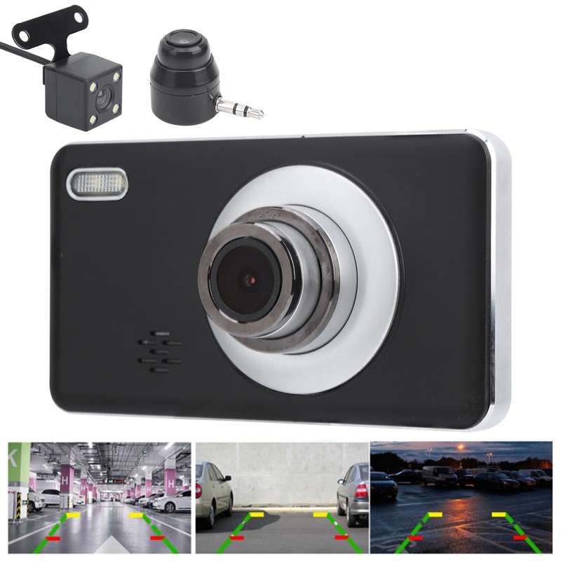 4in DVR Driving Recorder 1080P HD Dual Lens Camera LCD