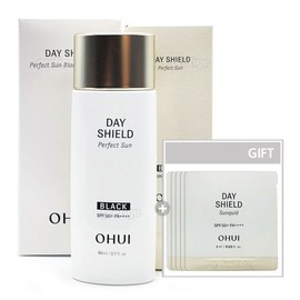 O Hui 오휘 데이쉴드 퍼펙트 선블랙 80ml 대용량+선퀴드60ml O Hui Day Shield Perfect Sun Black 80ml Large Size + Sun Liquid 60ml