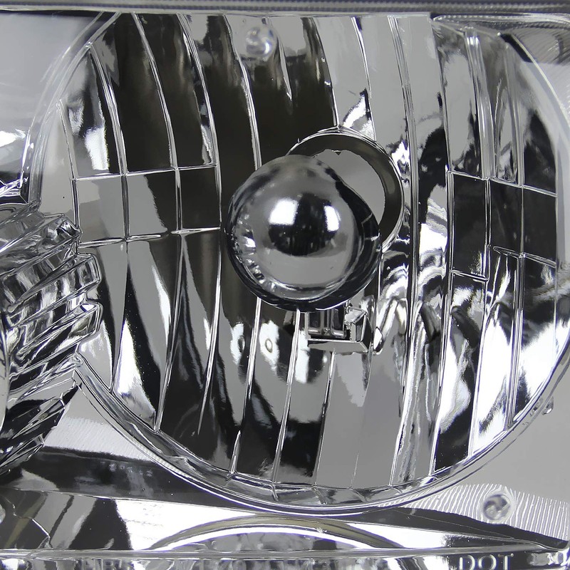 Spec-D Tuning Chrome Crystal Headlights + Corner Lights Turn Signal