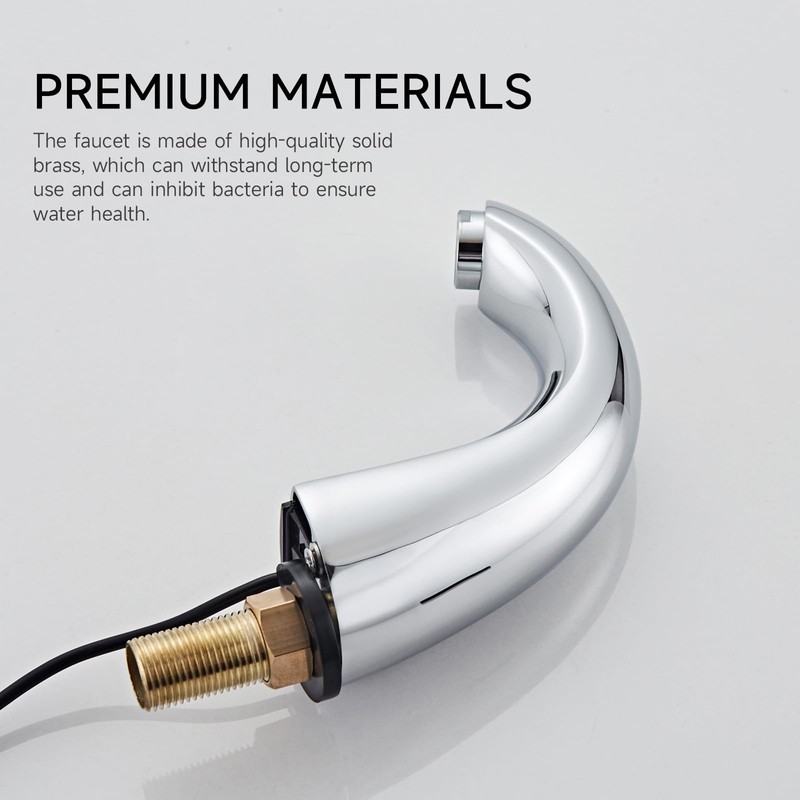 Touchless Bathroom Sink Faucet Hands Free Automatic Motion Sensor Commercial