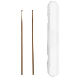 Desirable 竹製 耳かき 2本セット ケース付き スモーク 17cm 竹 耳掻き 軽量 細い