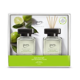ipuro - Refreshing ipuro lime light room fragrance - subtle room freshener with sparkling and floral notes - stylish air freshener in the home for a puristic fragrance experience 2 x 50 ml