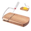 Filhome Wooden Cheese Slicer Cutter, Heavy Duty Cheese Cutter Board