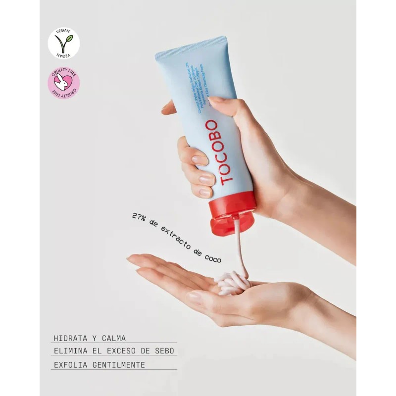 Tocobo Coconut Clay Limpiador Facial En Espuma Control Grasa Y