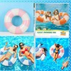2 PCS 43inch Orange Inflatable Pool Floats for Adults Swimming