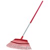 Corona RK 62061 Fixed Tine Leaf Rake, Aluminum Handle, 19-Inch