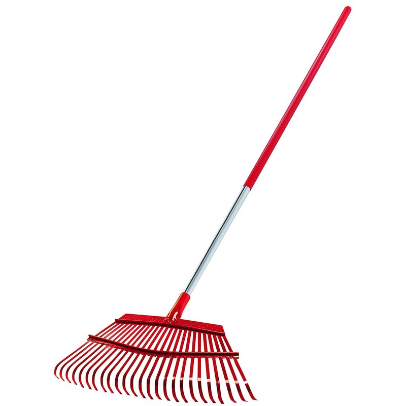 Corona RK 62061 Fixed Tine Leaf Rake, Aluminum Handle, 19-Inch