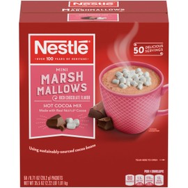 Nestle Hot Cocoa Mix, Rich Chocolate with Mini Marshmallows, 0.71-Ounce Packages, 50 Count
