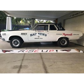 Glory Years Decals - “Bad News” Super Stock 65 Plymouth. Decal skill required.