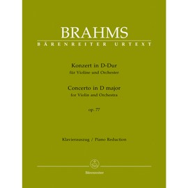 Brahms Johannes Violin Concerto D Major Score and Parts for Violin Orchestra by Joachim Barenreiter