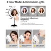 MILONT 9" Lighted Makeup Mirror,1X/10X Magnifying Vanity Mirror with Height