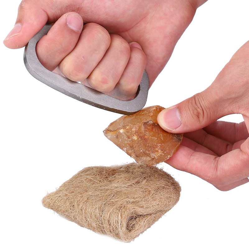 Outdoor Original Survival Ignition Tool Meteorite Camping Fire Pricker Flint