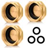 SIGURANTA Garden Hose End Caps,3/4" Brass Hose Cap,outdoor faucet Female