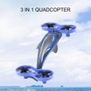 3 in 1 Drone RC Quadcopters Blue Air Water Ground
