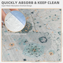 KOOLTAIL Washable Pee Pads for Dogs, 2 Pack Reusable Puppy Training Pads, Super Absorbent & Leak-Proof Dog Whelping Pads with Anti-Slip Bottom for Crates, Car,and Furniture Protection, Blue 24”*36”