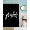 Goodbath Get Naked Shower Curtain, 180 x 200 cm, Black,