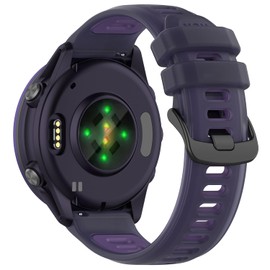Compatible with Garmin Venu 3 Band, 22mm Replacement Bands for Garmin Vivoactive 4 / Venu 3, Forerunner 570 47MM/ 970/265/ 265 music/ 255/255 music (Purple)