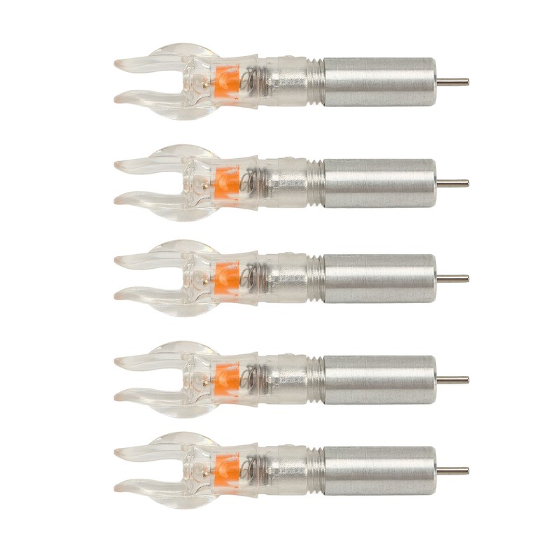 5PCS LED Lighted Nocks Plastic Shell Easy Installation for 6.2mm