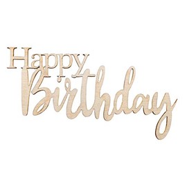 Rayher W.Mini Letter Happy Birthday,FSCMixCred, Natural, 8,5x4,7x0,3cm