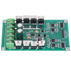Depisuta Dual Channel Motor Drive Module, 30A High Current DC Motor Driver with Brake Function for Electronic Components Printed Circuit Board