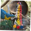 SUPVOX Parrot Hanging Plastic Chain Woven Ball for Birds Molar