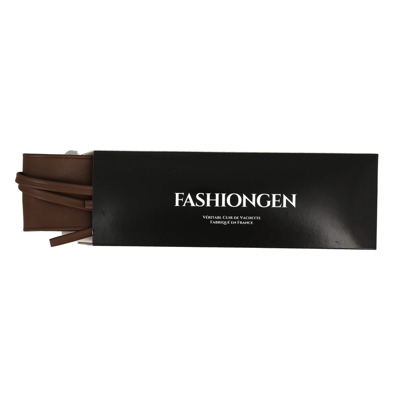 Fashiongen - Women's Obi Belt Made of Genuine Leather, Cassiane
