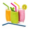 Universo en Linea Popote Silicona Frappe Ecológico 6 Piezas Cepillo