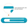 sourcing map Straight Ruler 13 cm Metric Bookmark Clip Ruler
