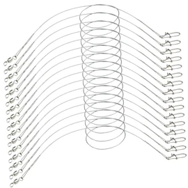Kisangel 24pcs Wear Fishing Wire Bite Line Pin Sturdy Professional Sea Fishing Leader for Perch Pike Portable Wires