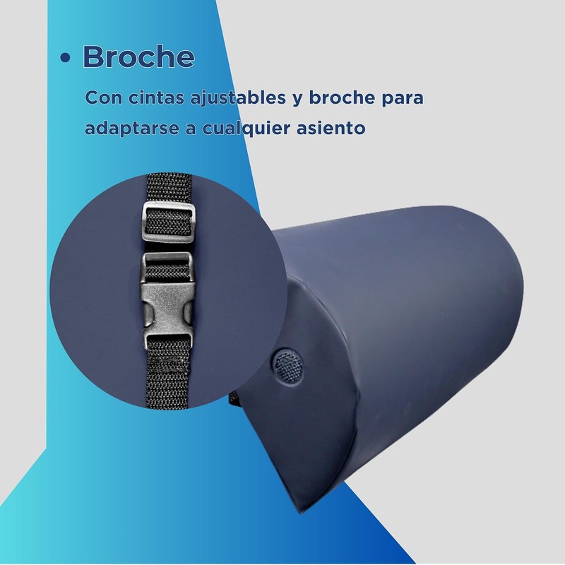 ICUS Cojín Lumbar con Memory Foam, Soporte para Espalda, Corrector