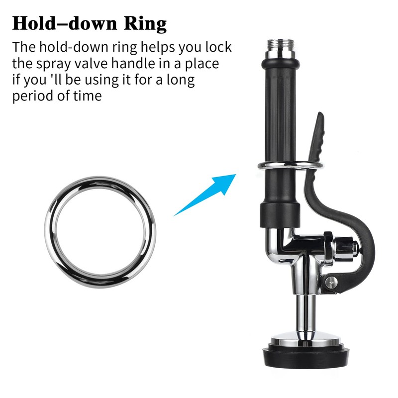 KWODE Pre-Rinse Spray Valve Commercial Kitchen Sink Faucet Sprayer Head