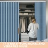 JILRON Accordion Partition Curtain with Ceiling Track - Space-Saving Room