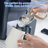 Stainless Steel Ice Scoop for Freezer with Magnetic Holder, Compatible