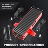 DNA MOTORING Steel Motorcycle ATV Scissor Lift Jack Hoist Stand