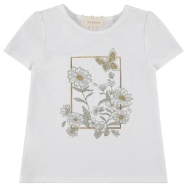 BTween Girls 4 Pack Mix Match Set Comfy Stretch, Flora, 7/8