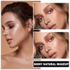Face White Highlighter Makeup Palette Shimmer Contour Powder Waterproof Long-Lasting,