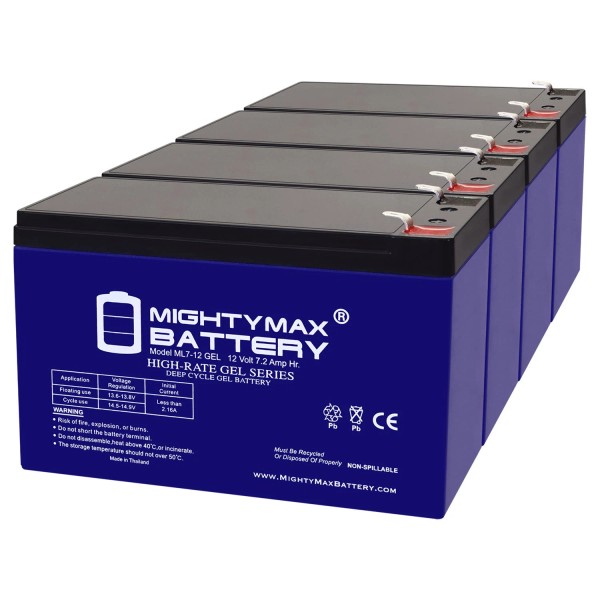 Mighty Max 12V 7AH GEL F1 Battery Replaces APC Smart-UPS