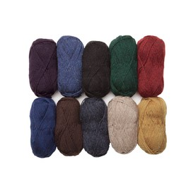 Knit Picks Wool of The Andes 100% Wool Worsted Weight Yarn Pack (10 Balls - Home Décor)