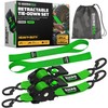 Rhino USA Retractable Ratchet Straps (2-Pack) - 2 Inch x