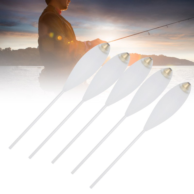 5Pcs Acrylic Large Floats Slow Sinking Fishing Accessories Eco‑friendly No