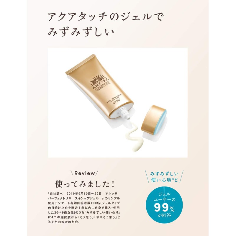 ANESSA Perfect UV Skin Care Gel a Sunscreen Citrus Soap