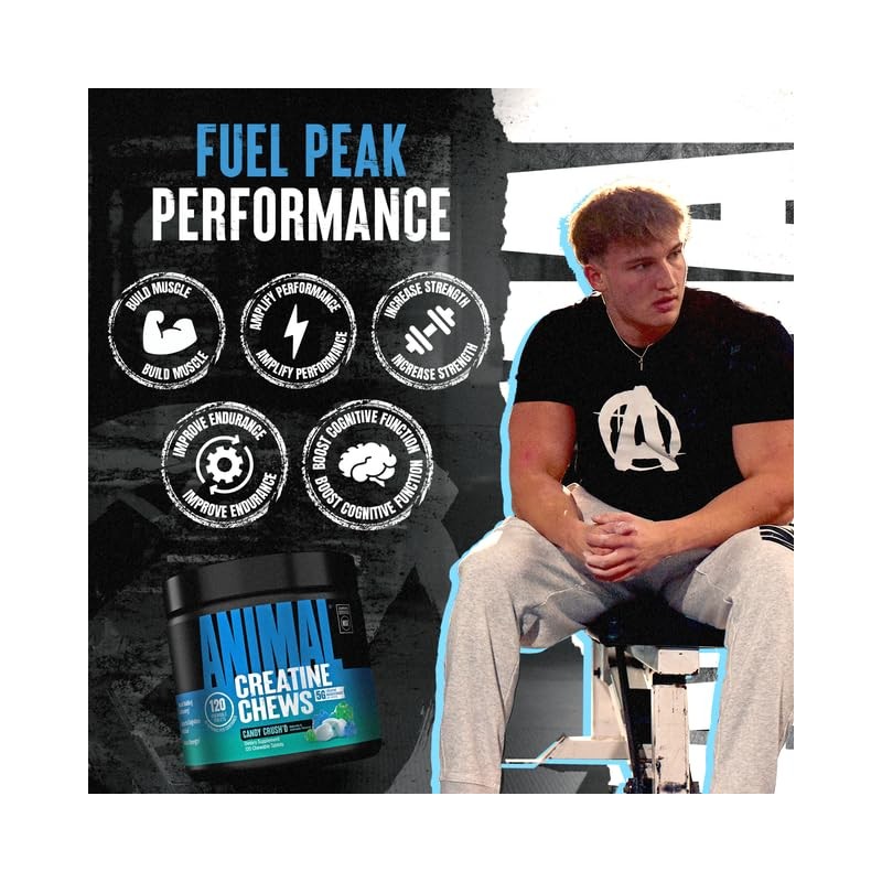 Animal Creatine Chews – Enhanced Creatine Monohydrate Chewable Tablets with