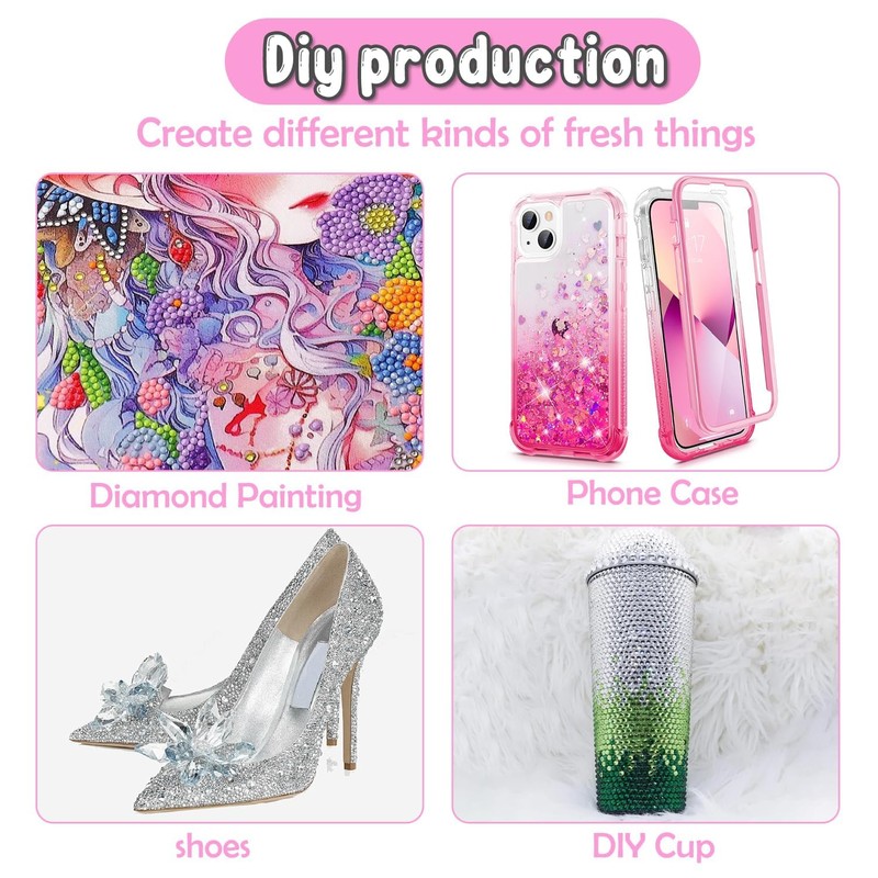 2-Piece Rhinestone Applicator Set with Wax and Picker Pens for
