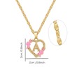 Generic Dascus Gold Heart Letter Initial Necklace For Women Custom