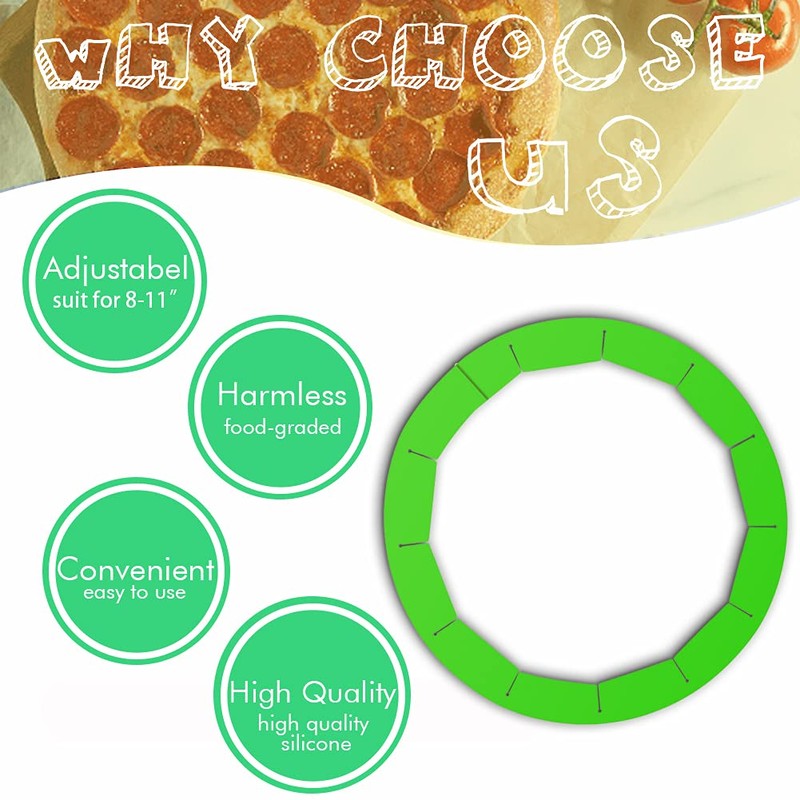 Antenda Adjustable Silicone Pie Crust Shields - Baking Protectors Cover