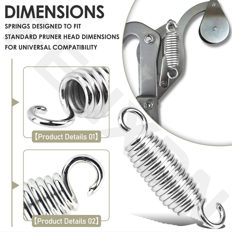 FENXDN 6 Pack Pole Pruner Replacement Spring Z104, Compatible with