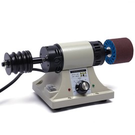 HENHAIY Leather Polishing Burnishing Machine, 8000RPM Adjustable Leather Polisher Sander, Leather Edge Grinding Kit, Bench Polisher, Grinding Machines for Leather Edge, Rosewood