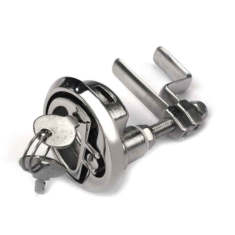 MIZUGIWA Marine Boat Stainless Steel Flush Hatch Lift - Locking