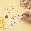 2 PCS Bead Size Measuring Tool Acrylic Bead Chart Multi-Function